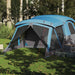 Cort de camping cu verandă 4 persoane, albastru, impermeabil - WALTI WALTI