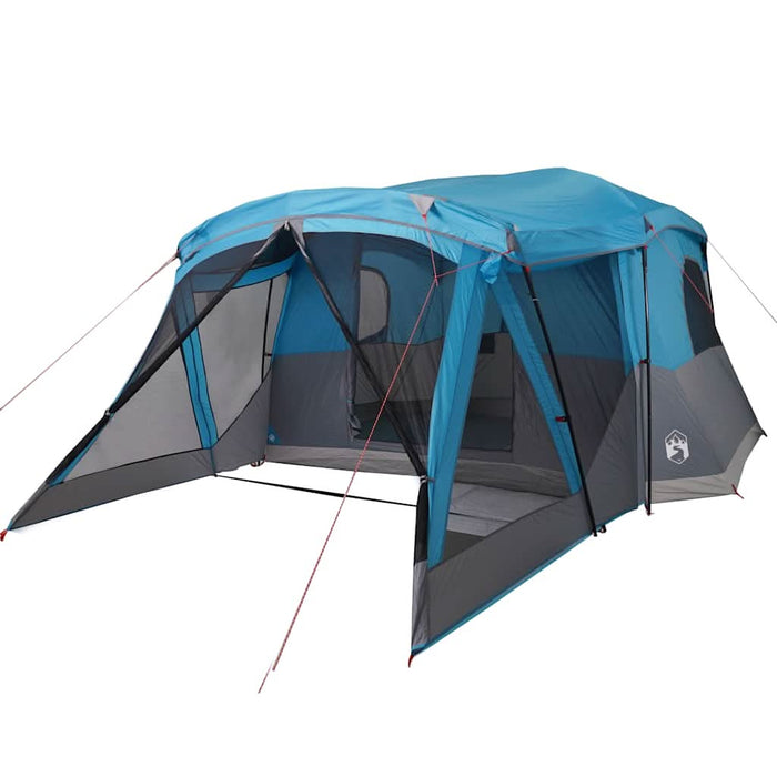 Cort de camping cu verandă 4 persoane, albastru, impermeabil - WALTI WALTI