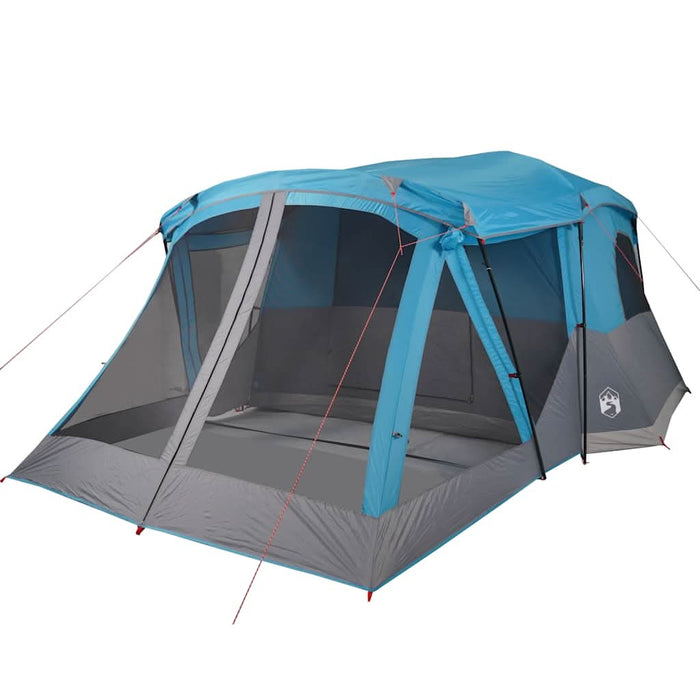 Cort de camping cu verandă 4 persoane, albastru, impermeabil - WALTI WALTI