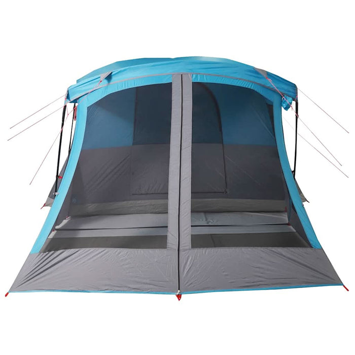 Cort de camping cu verandă 4 persoane, albastru, impermeabil - WALTI WALTI