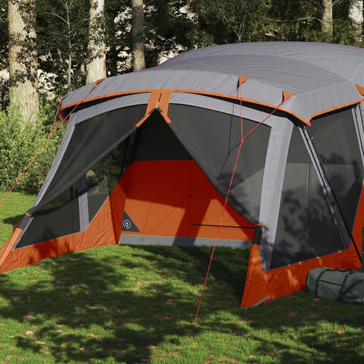 Cort de camping cu verandă 4 persoane, portocaliu, impermeabil - WALTI WALTI
