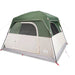 Cabină cort de camping, 4 persoane, verde, impermeabil - WALTI WALTI