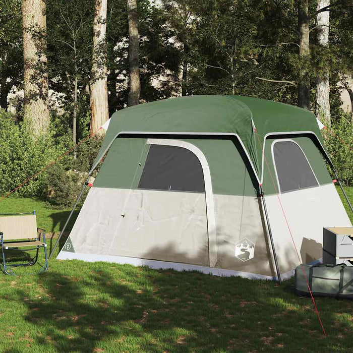 Cabină cort de camping, 4 persoane, verde, impermeabil - WALTI WALTI
