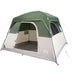Cabină cort de camping, 4 persoane, verde, impermeabil - WALTI WALTI