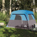 Cabină cort de camping, 4 persoane, albastru, impermeabil - WALTI WALTI