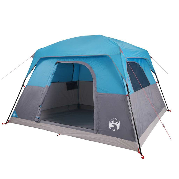 Cabină cort de camping, 4 persoane, albastru, impermeabil - WALTI WALTI