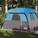 Cabină cort de camping, 4 persoane, albastru, impermeabil - WALTI WALTI