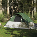 Cort de camping cupolă pentru 6 persoane, verde, impermeabil - WALTI WALTI