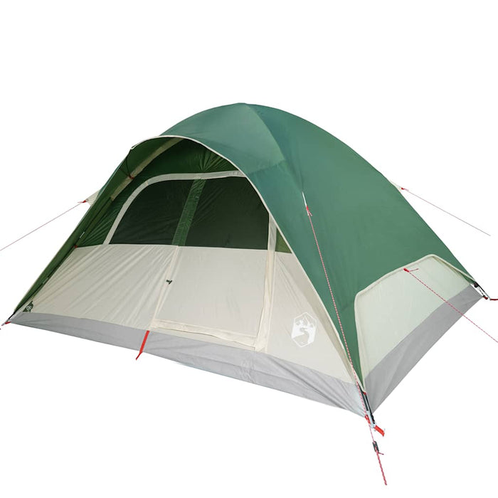 Cort de camping cupolă pentru 6 persoane, verde, impermeabil - WALTI WALTI