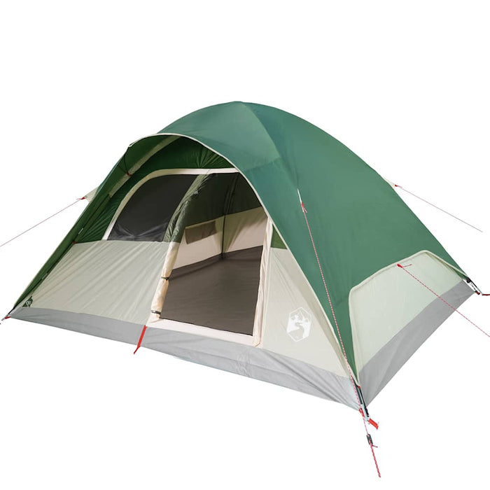 Cort de camping cupolă pentru 6 persoane, verde, impermeabil - WALTI WALTI