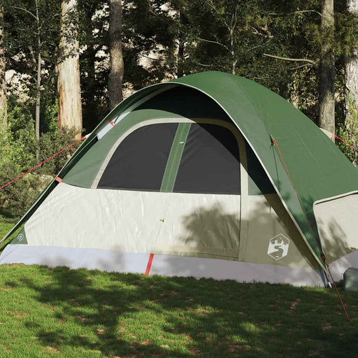 Cort de camping cupolă pentru 6 persoane, verde, impermeabil - WALTI WALTI
