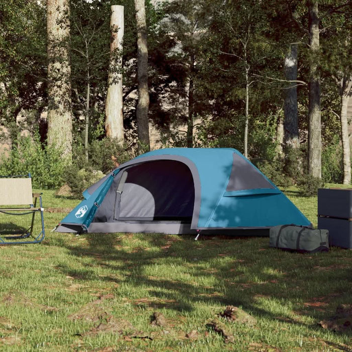 Cort de camping cupolă pentru 1 persoană, albastru, impermeabil - WALTI WALTI