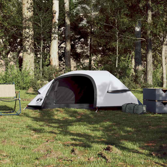 Cort camping cupolă 1 persoană alb, țesătură opacă, impermeabil - WALTI WALTI