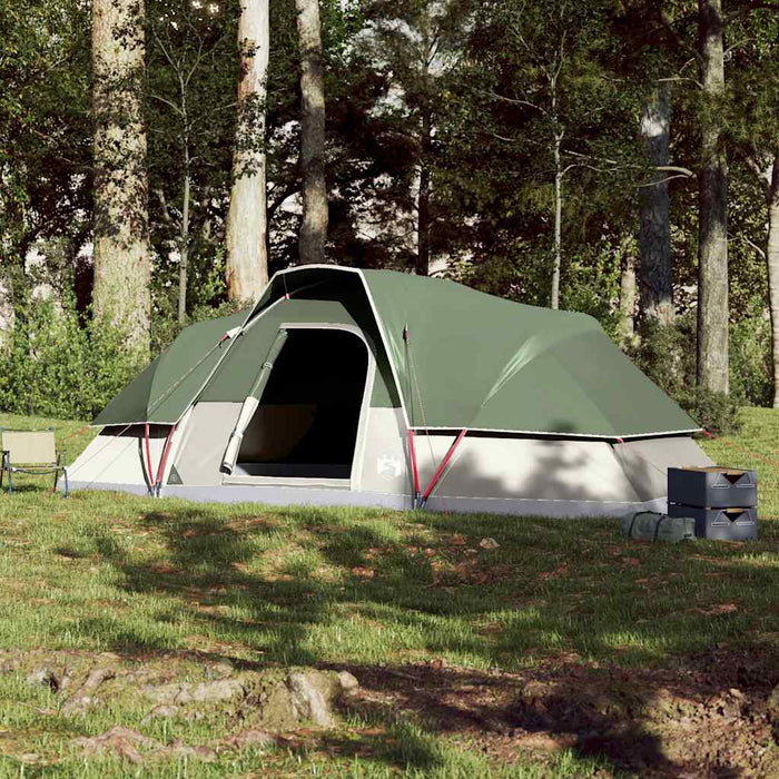 Cort de camping cupolă pentru 9 persoane, verde, impermeabil - WALTI WALTI