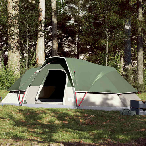 Cort de camping cupolă pentru 9 persoane, verde, impermeabil - WALTI WALTI