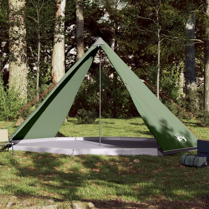 Cort de familie Tipi pentru 8 persoane, verde, impermeabil - WALTI WALTI