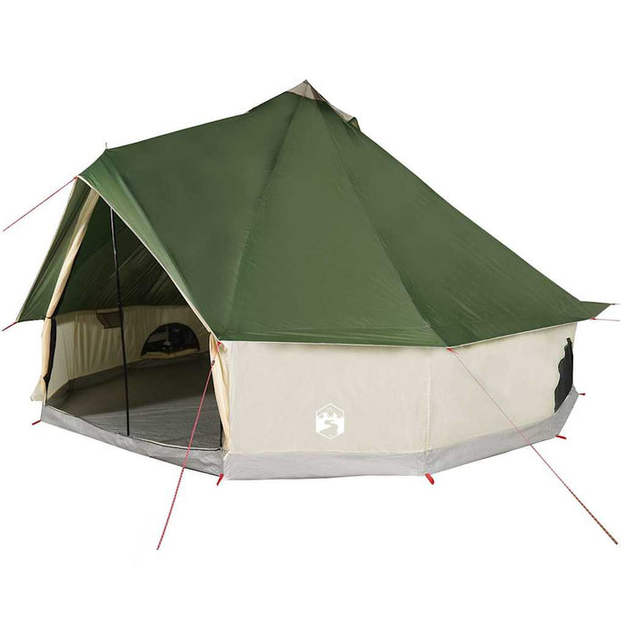 Cort de familie Tipi pentru 6 persoane, verde, impermeabil - WALTI WALTI