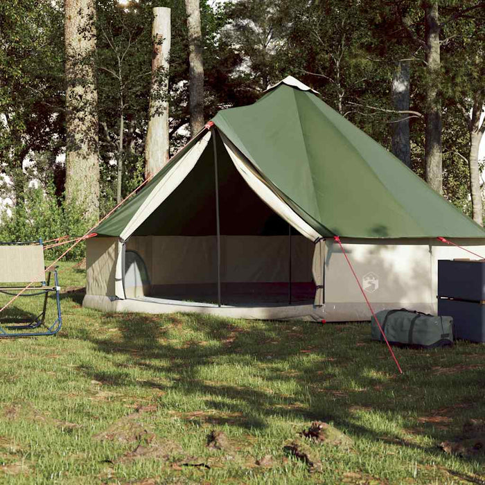 Cort de familie Tipi pentru 6 persoane, verde, impermeabil - WALTI WALTI