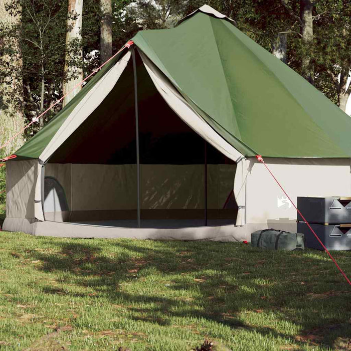 Cort de familie Tipi pentru 8 persoane, verde, impermeabil - WALTI WALTI