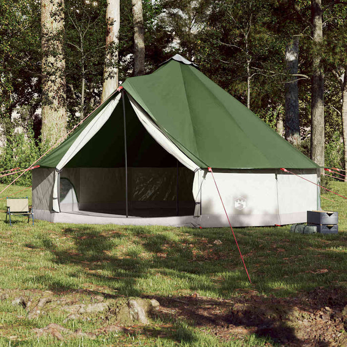 Cort de familie Tipi pentru 12 persoane, verde, impermeabil - WALTI WALTI