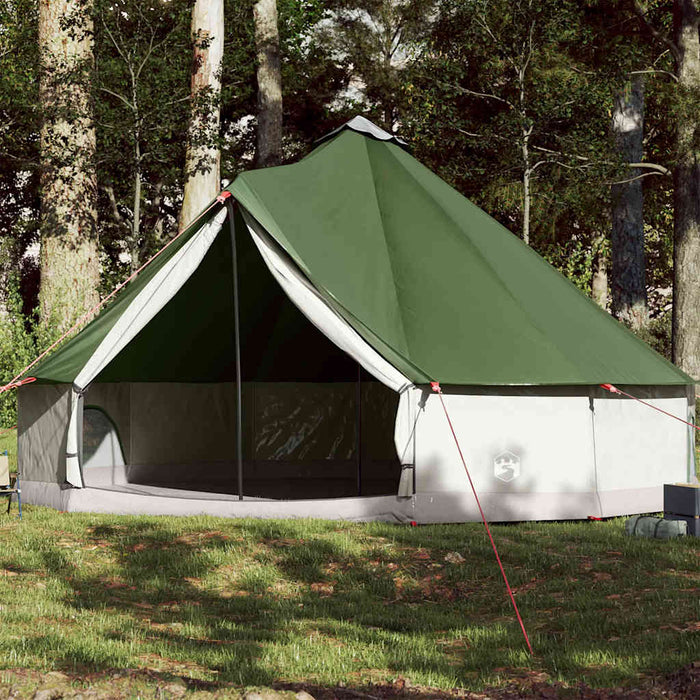 Cort de familie Tipi pentru 12 persoane, verde, impermeabil - WALTI WALTI