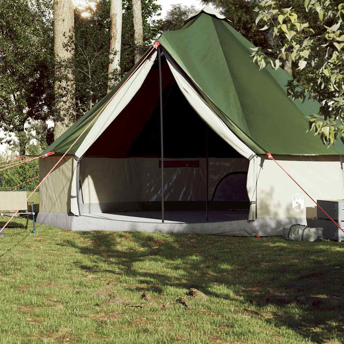 Cort de familie Tipi pentru 10 persoane, verde, impermeabil - WALTI WALTI