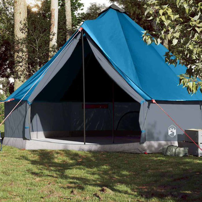 Cort de familie Tipi pentru 10 persoane, albastru, impermeabil - WALTI WALTI