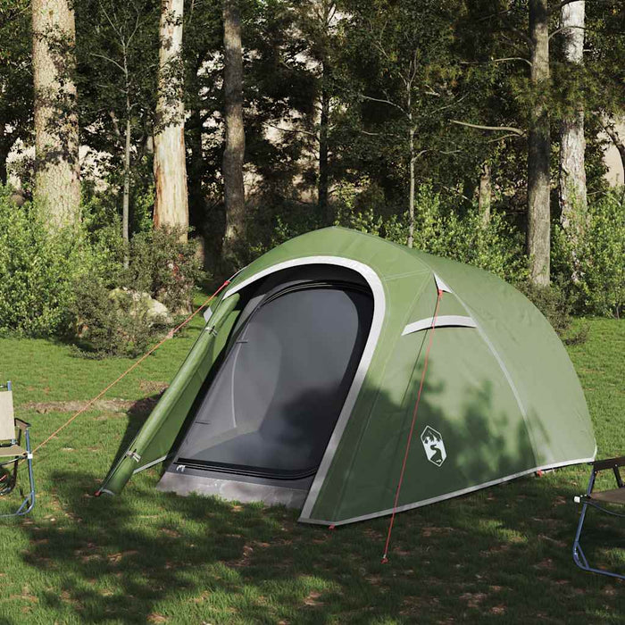 Cort de camping pentru 3 persoane, verde, impermeabil - WALTI WALTI