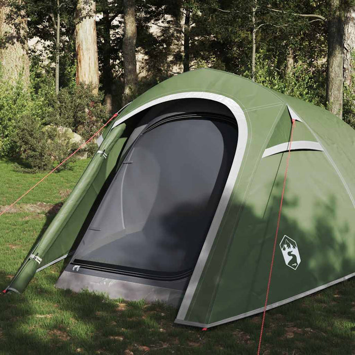 Cort de camping pentru 3 persoane, verde, impermeabil - WALTI WALTI