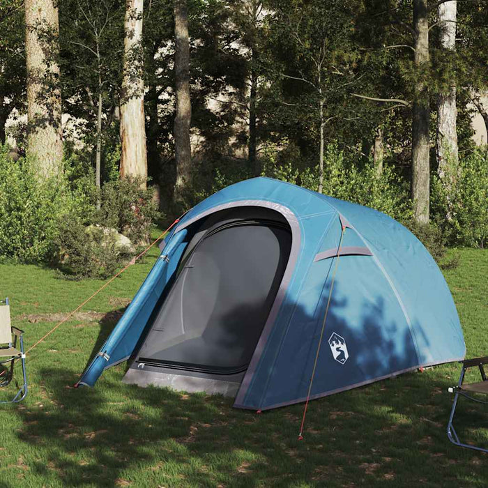 Cort de camping pentru 3 persoane, albastru, impermeabil - WALTI WALTI
