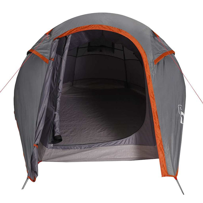 Cort de camping tunel 3 persoane, gri/portocaliu, impermeabil - WALTI WALTI