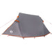 Cort de camping tunel 3 persoane, gri/portocaliu, impermeabil - WALTI WALTI