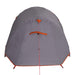 Cort de camping tunel 3 persoane, gri/portocaliu, impermeabil - WALTI WALTI
