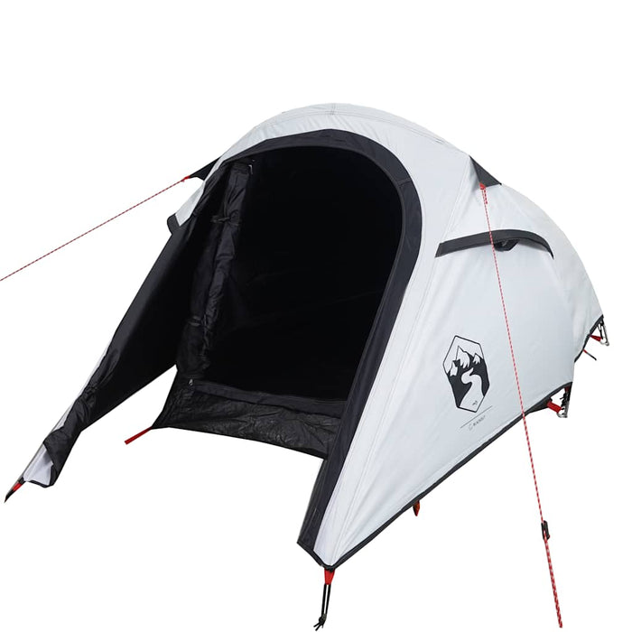 Cort camping tunel 3 persoane, alb, țesătură opacă, impermeabil - WALTI WALTI