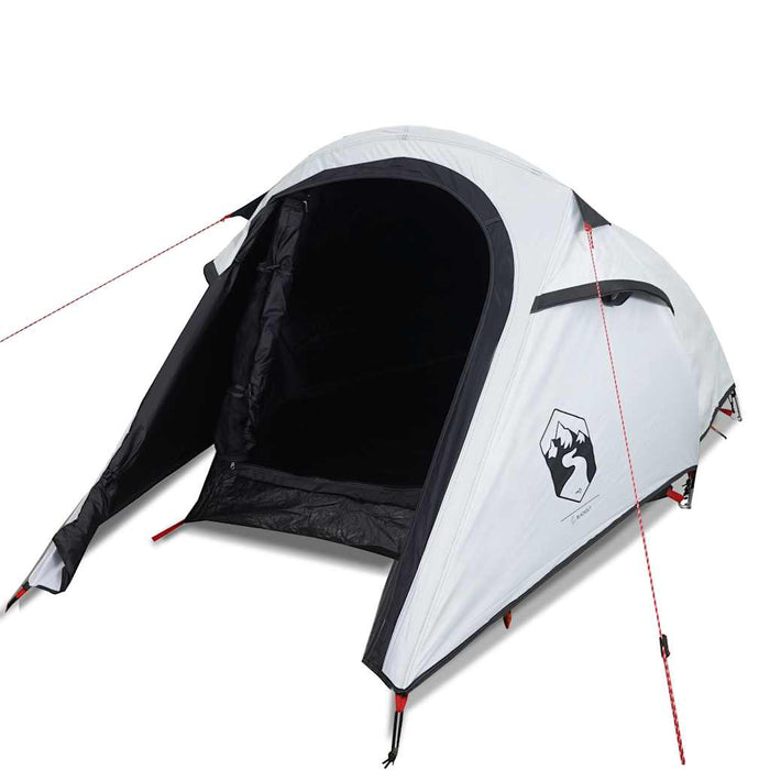 Cort camping tunel 3 persoane, alb, țesătură opacă, impermeabil - WALTI WALTI