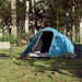 Cort de camping tunel pentru 2 persoane, albastru, impermeabil - WALTI WALTI