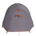 Cort de camping tunel 2 persoane, gri/portocaliu, impermeabil - WALTI WALTI