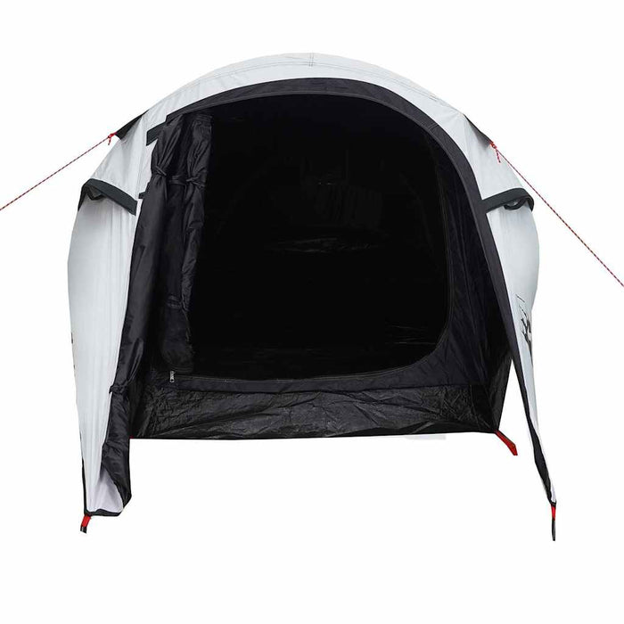 Cort camping tunel 2 persoane, alb, țesătură opacă, impermeabil WALTI