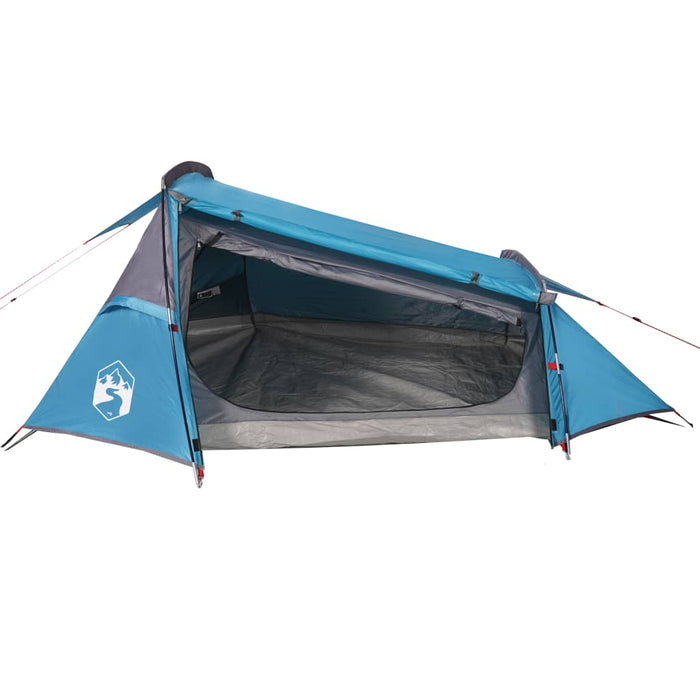Cort de camping tunel pentru 2 persoane, albastru, impermeabil - WALTI WALTI