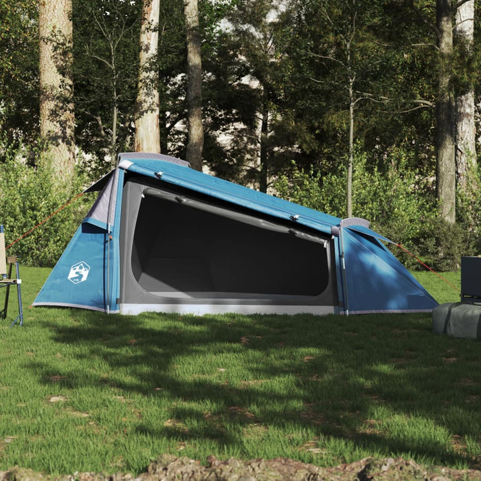 Cort de camping tunel pentru 2 persoane, albastru, impermeabil - WALTI WALTI