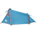 Cort de camping tunel pentru 2 persoane, albastru, impermeabil - WALTI WALTI