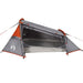 Cort de camping tunel 2 persoane, gri/portocaliu, impermeabil - WALTI WALTI
