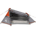Cort de camping tunel 2 persoane, gri/portocaliu, impermeabil - WALTI WALTI