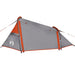 Cort de camping tunel 2 persoane, gri/portocaliu, impermeabil - WALTI WALTI