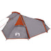 Cort de camping tunel 2 persoane, gri/portocaliu, impermeabil - WALTI WALTI