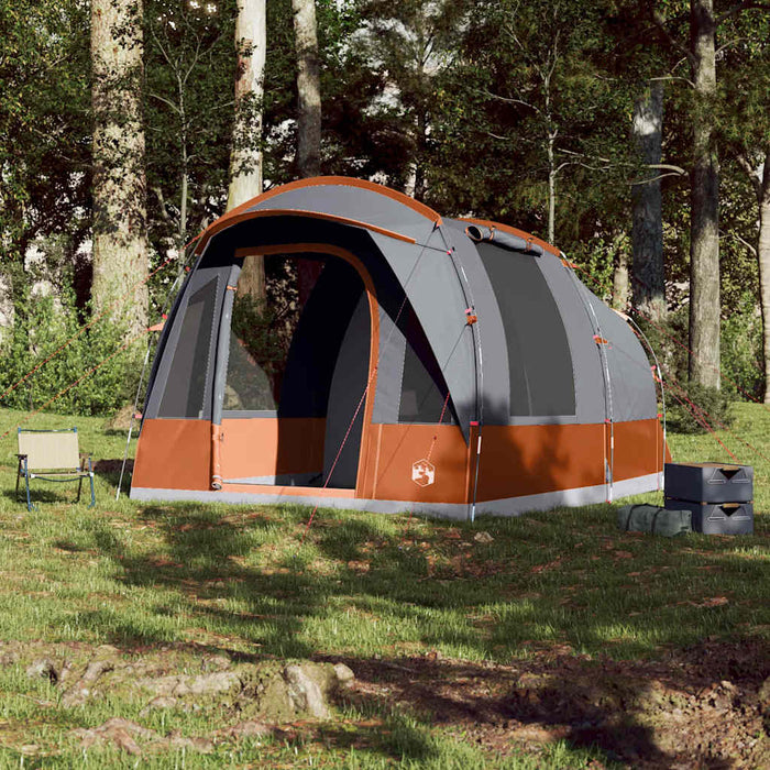 Cort de camping tunel 3 persoane, gri/portocaliu, impermeabil - WALTI WALTI