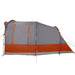 Cort de camping tunel 3 persoane, gri/portocaliu, impermeabil - WALTI WALTI