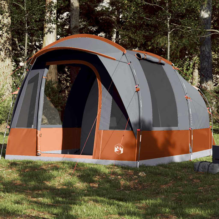 Cort de camping tunel 3 persoane, gri/portocaliu, impermeabil - WALTI WALTI
