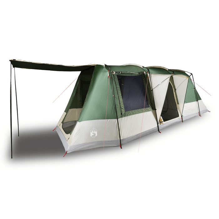 Cort de camping tunel pentru 4 persoane, verde, impermeabil - WALTI WALTI