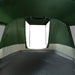 Cort de camping tunel pentru 4 persoane, verde, impermeabil - WALTI WALTI